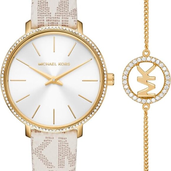 Michael Kors Stainless Steel Watch for Women with Steel, Leather, or Silicone Ba main image 4
